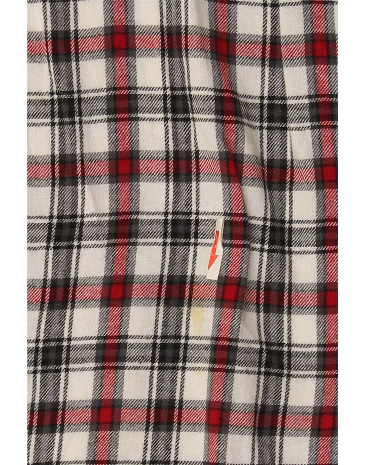 Camisa masculina de flanela Chaps de algodão xadrez médio multicolorido