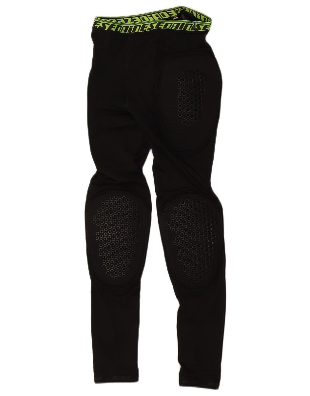 Leggings gráficas para motocicleta feminina Dainese UK 8 poliéster preto pequeno