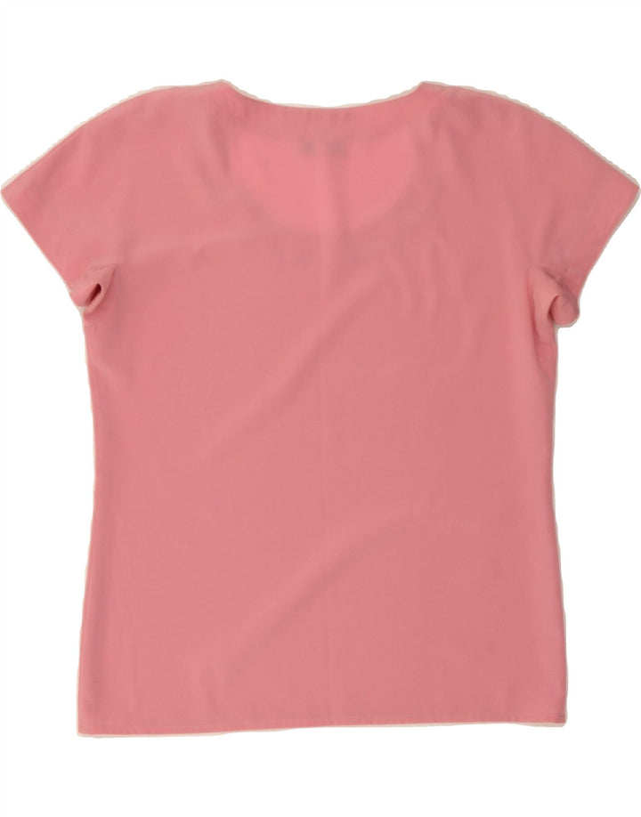 VINTAGE Womens Blouse Top UK 14 Medium Pink Vintage Vintage and Second-Hand Vintage from Messina Hembry 