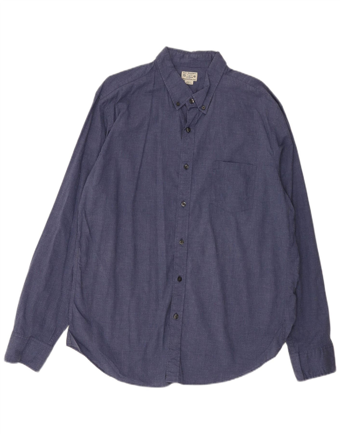 Camisa masculina J. CREW XL azul algodão