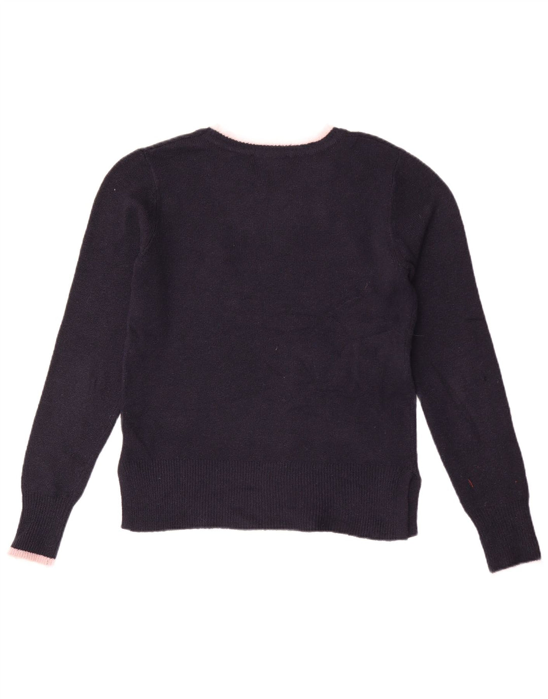 Suéter feminino Oasis com gola canoa e gola redonda Reino Unido 12 médio azul marinho