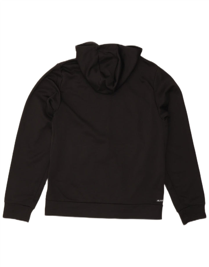 Suéter masculino com capuz e zíper NEW BALANCE poliéster preto médio