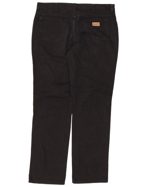 Wrangler Masculino Texas Straight Jeans W40 L34 Algodão Preto