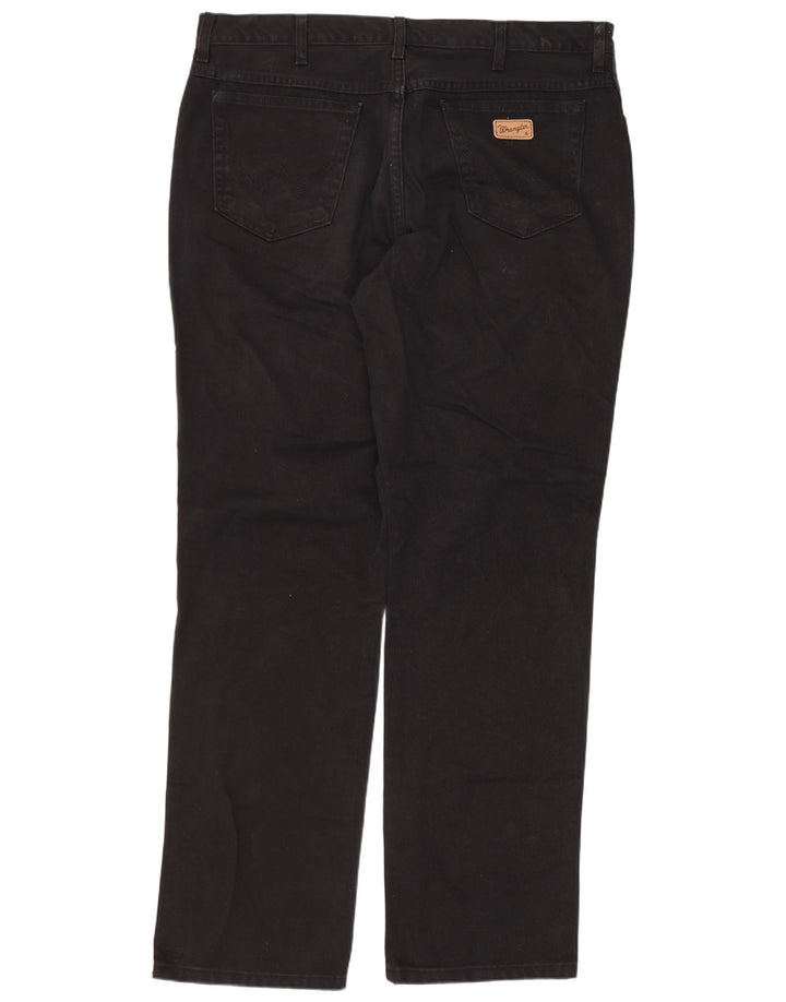 Wrangler Masculino Texas Straight Jeans W40 L34 Algodão Preto