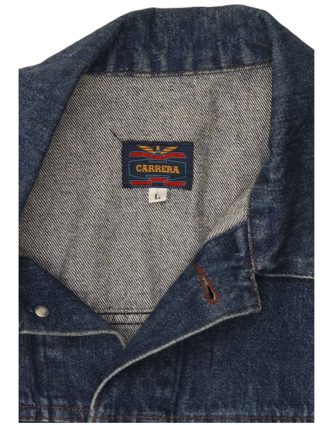 Colete jeans masculino Carrera UK 40 grande azul marinho