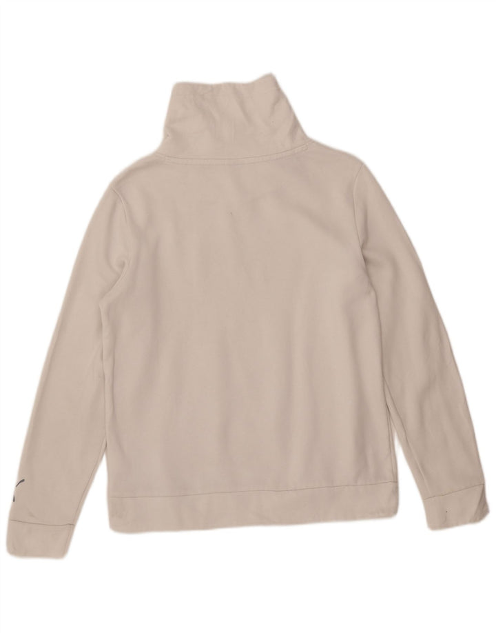 Puma feminino gráfico moletom jumper UK 14 médio algodão branco