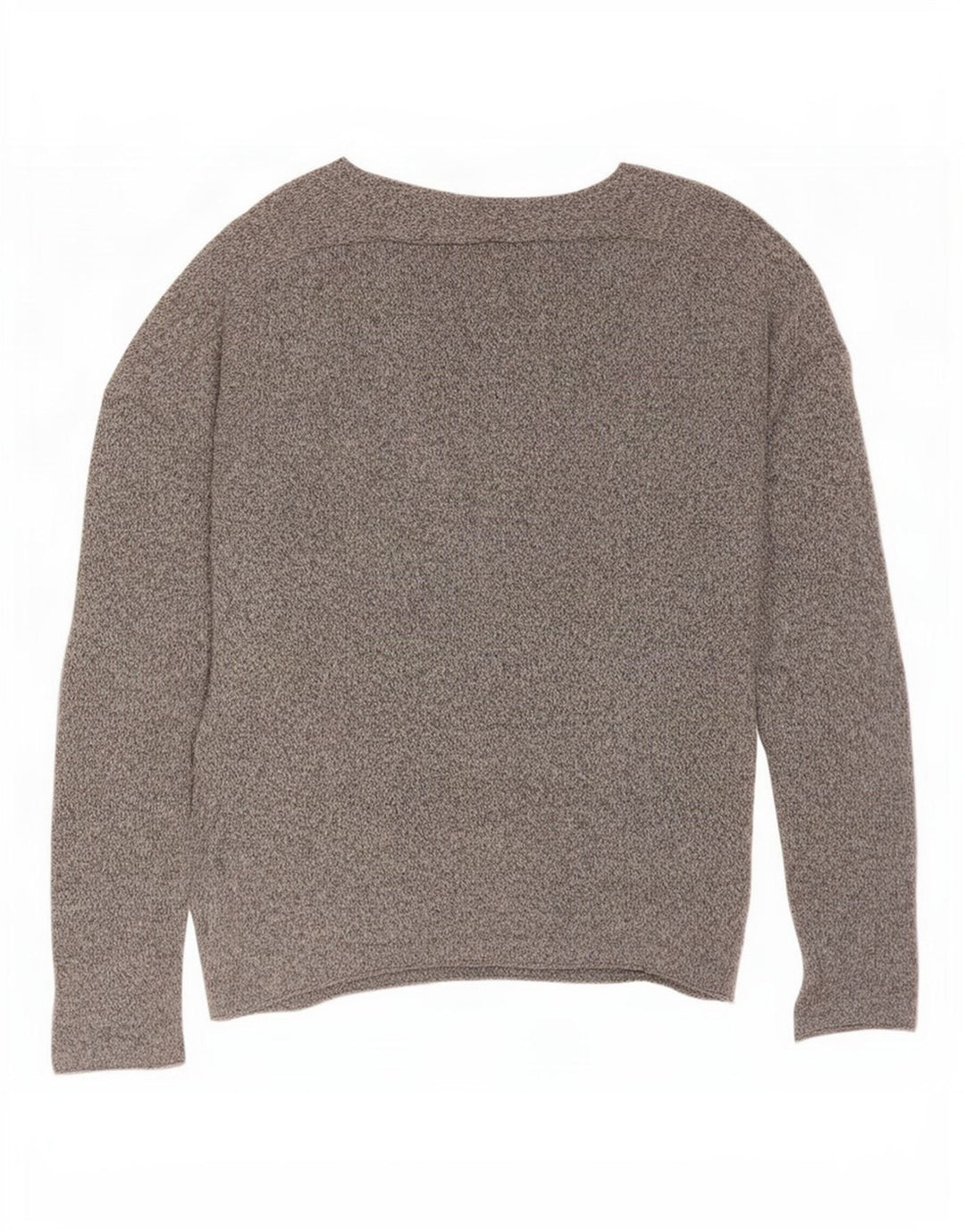 Zara Suéter masculino com gola redonda e algodão manchado cinza pequeno