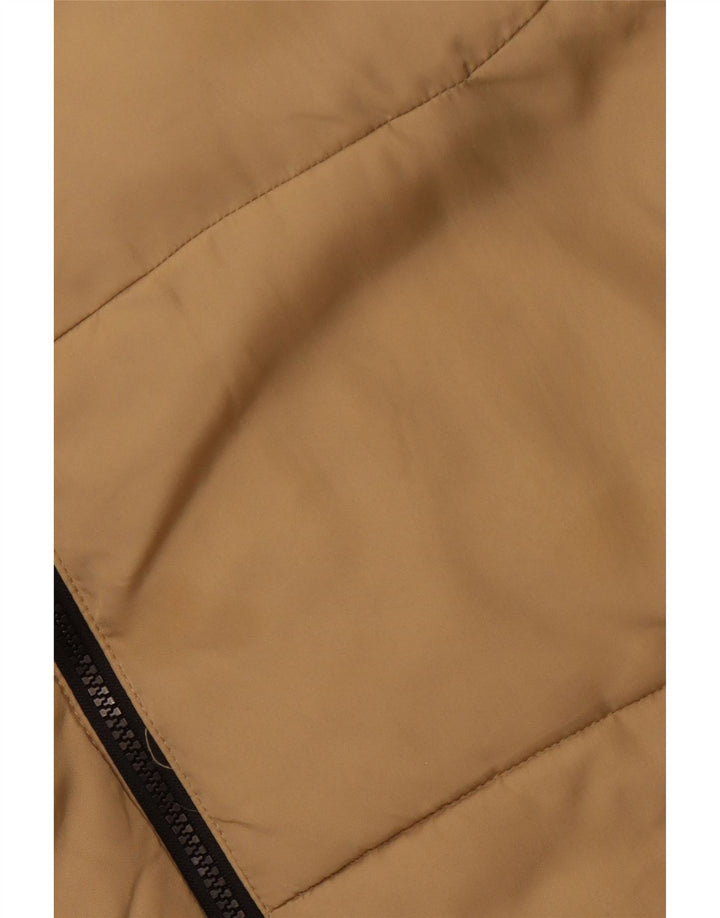 Jaqueta masculina acolchoada com capuz Jack & Jones UK 42 XL poliéster bege