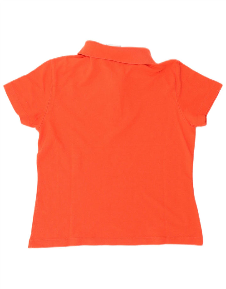 Camisa polo feminina Diadora UK 14 algodão laranja médio