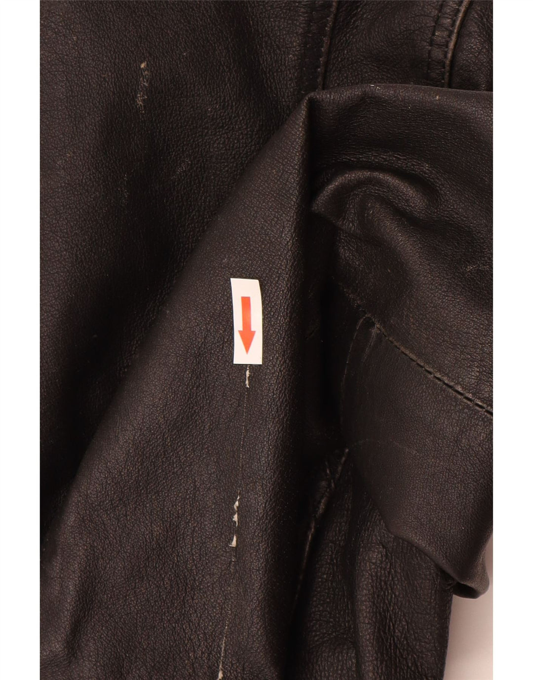 Jaqueta de couro feminina vintage Reino Unido 10 couro preto pequeno