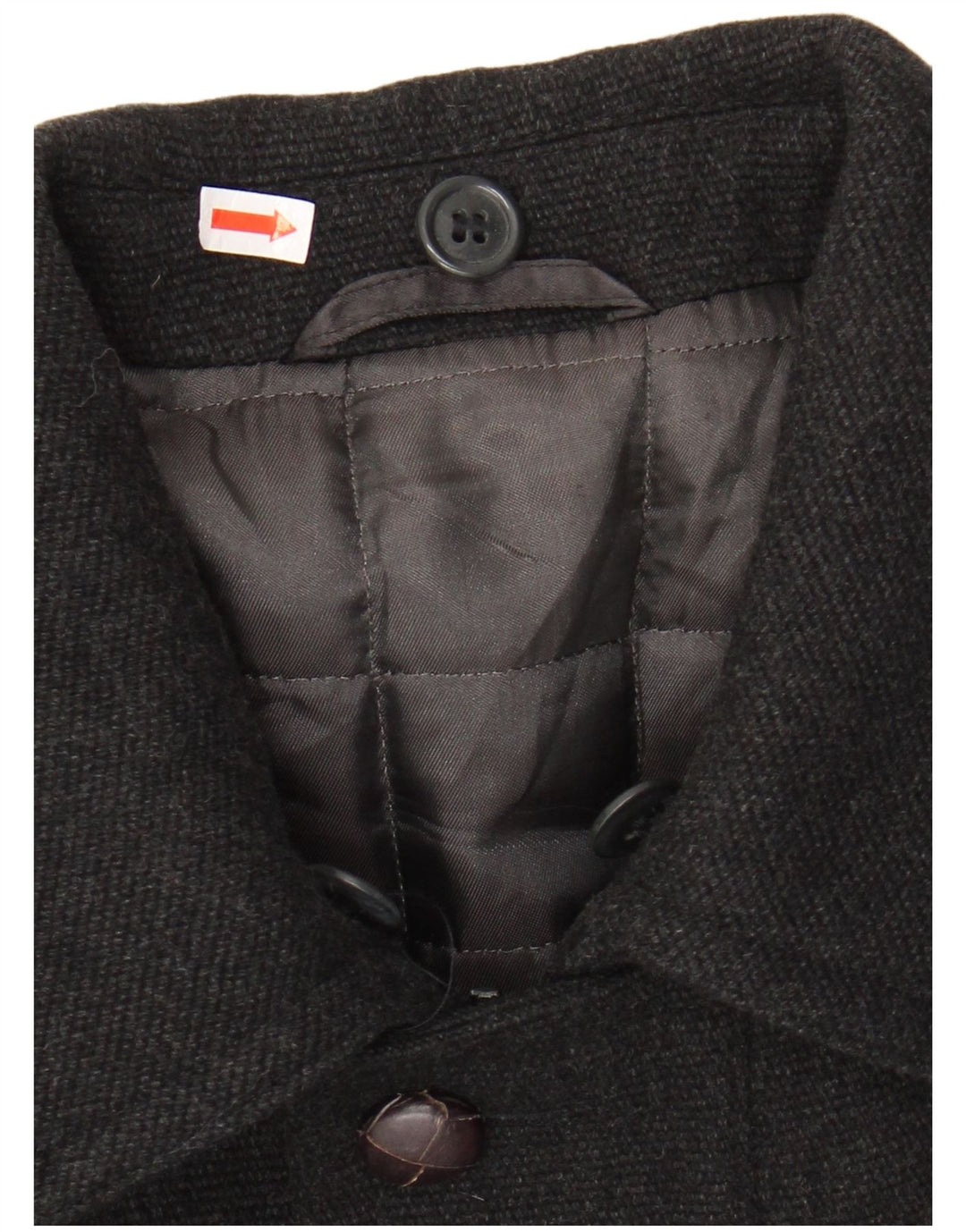 Sobretudo masculino Overland UK 38 lã cinza médio