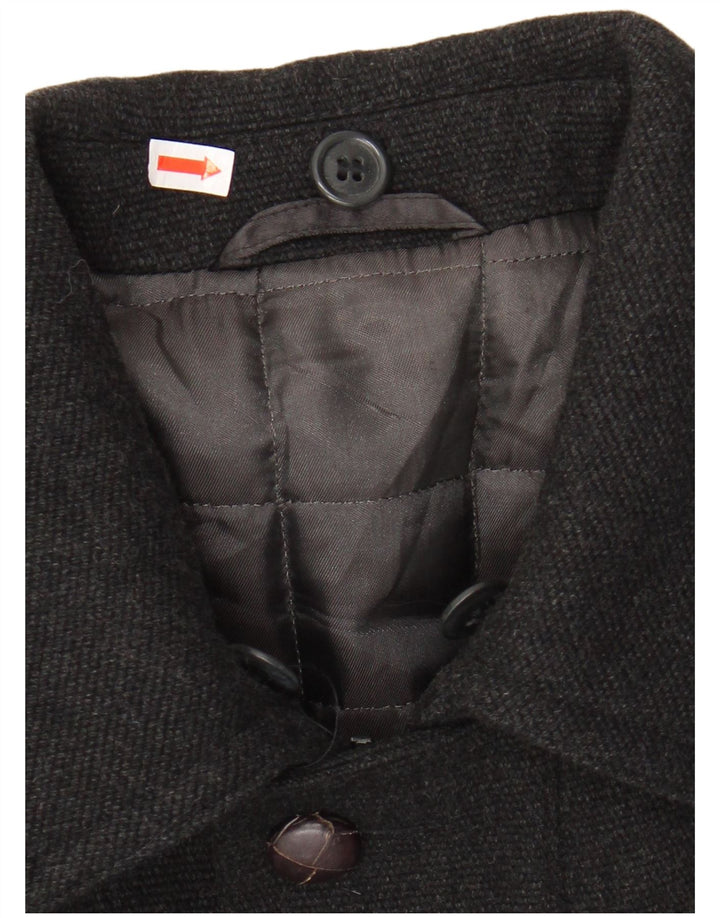 Sobretudo masculino Overland UK 38 lã cinza médio