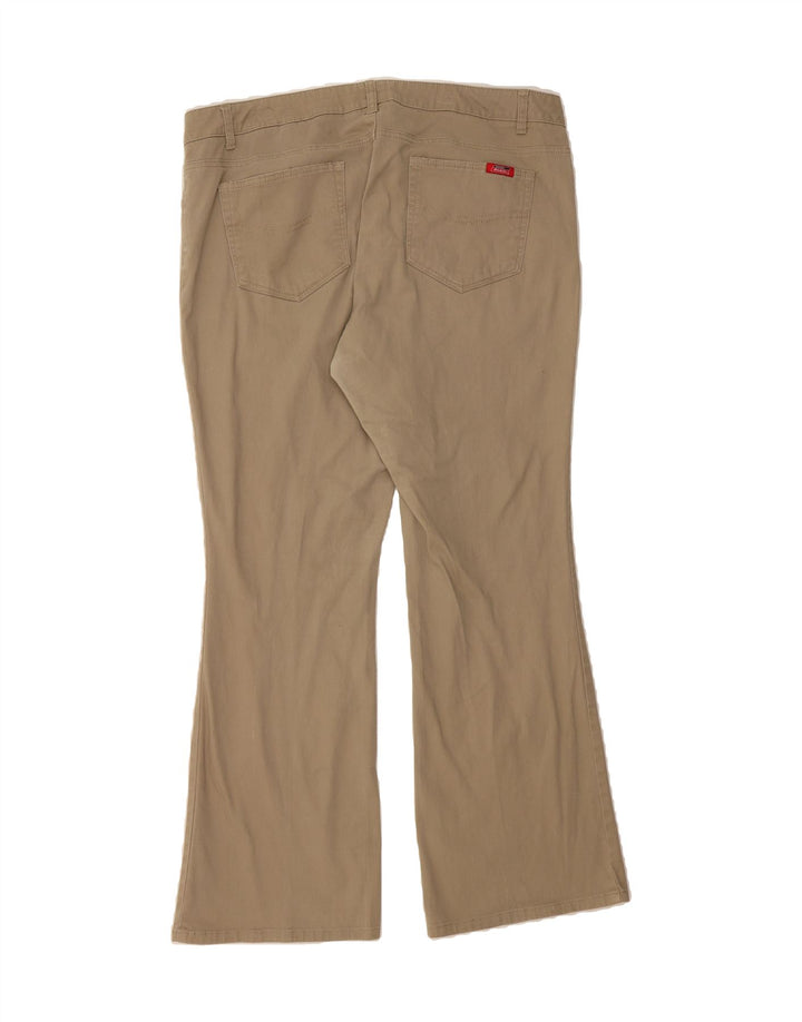 DICKIES Womens Bootcut Casual Trousers US 18 2XL W40 L32 Beige Cotton Vintage Dickies and Second-Hand Dickies from Messina Hembry 