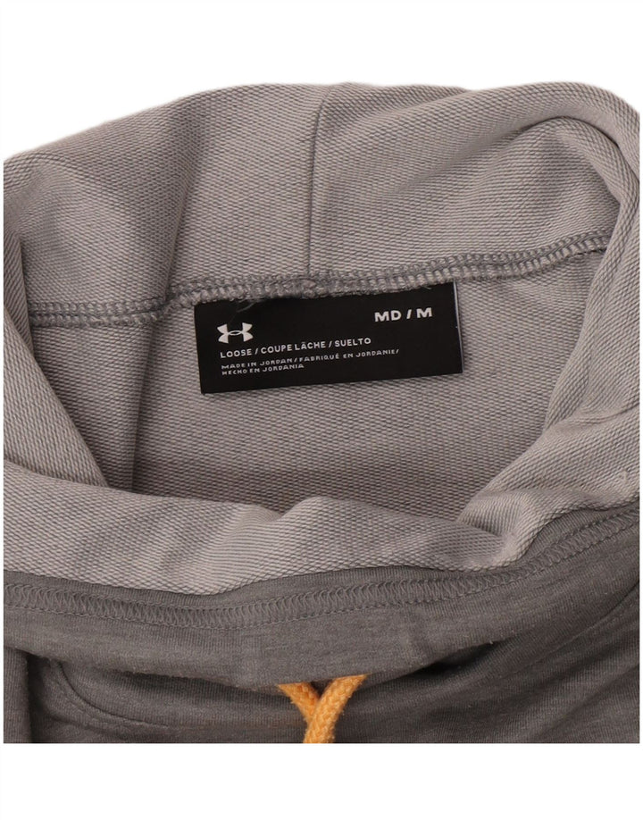 Suéter feminino Under Armour com gola redonda e gola alta UK 14 cinza médio manchado