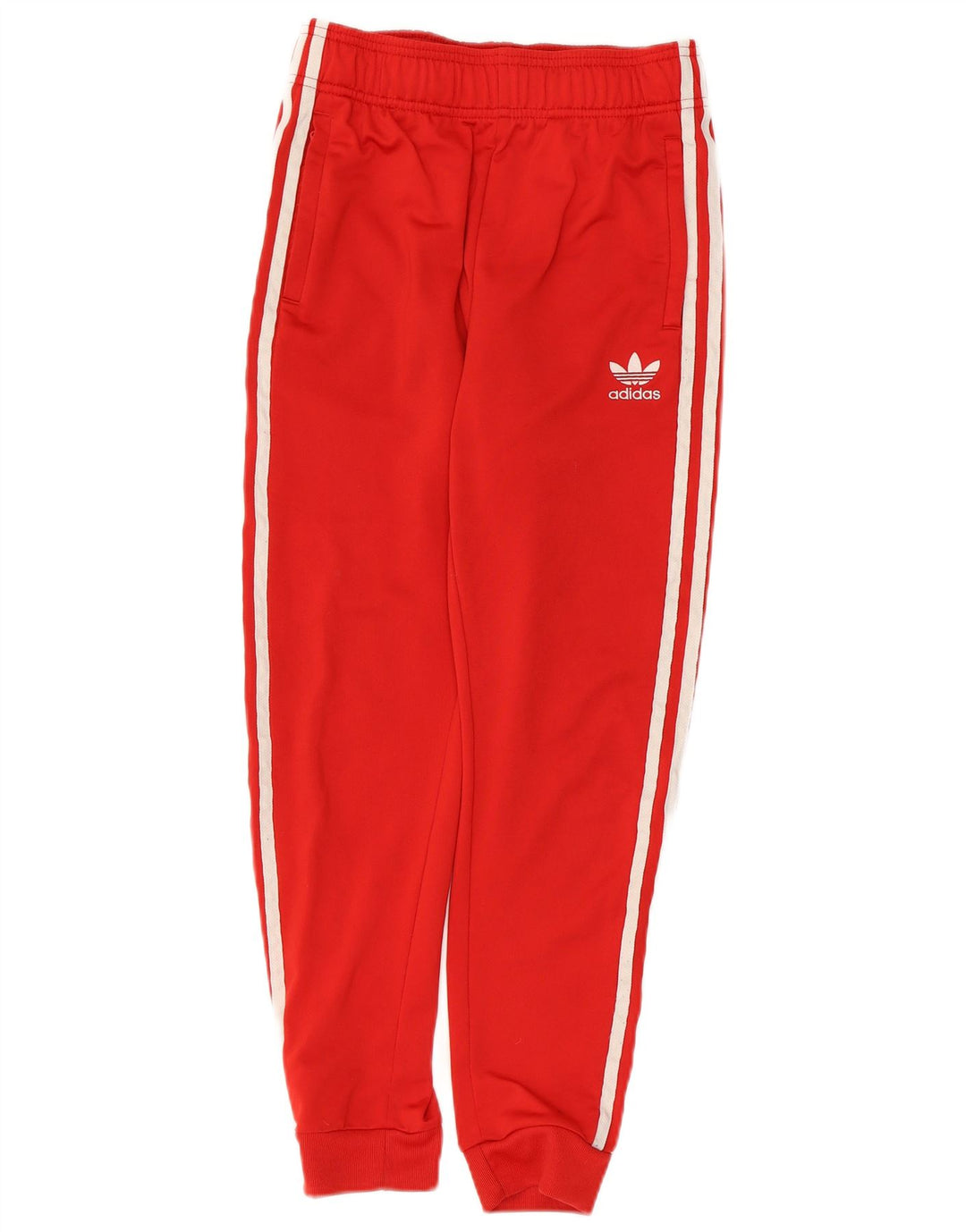 Adidas meninos calças de treino joggers 11-12 anos poliéster vermelho