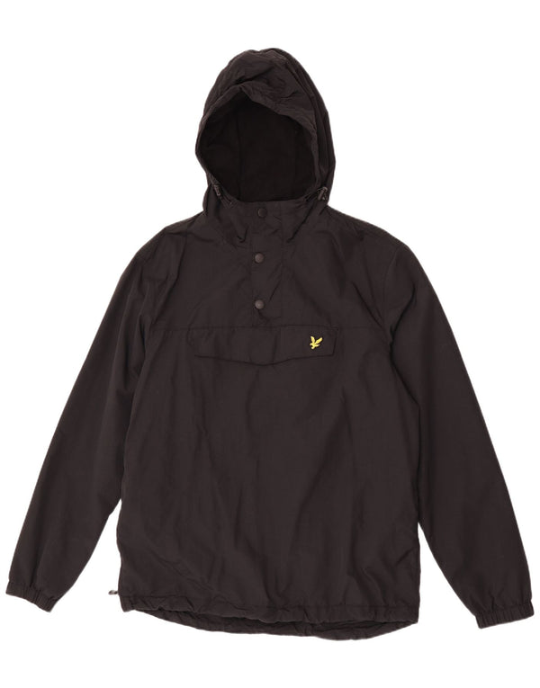 Jaqueta anorak masculina com capuz Lyle & Scott Reino Unido 40 grande nylon preto