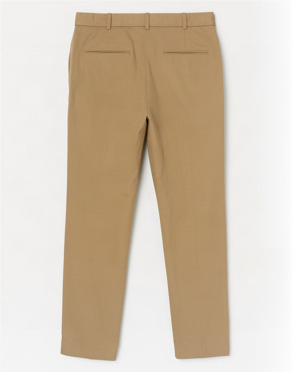 Zara Calça Chino Feminina Slim EU 36 XS W26 L27 Algodão Bege
