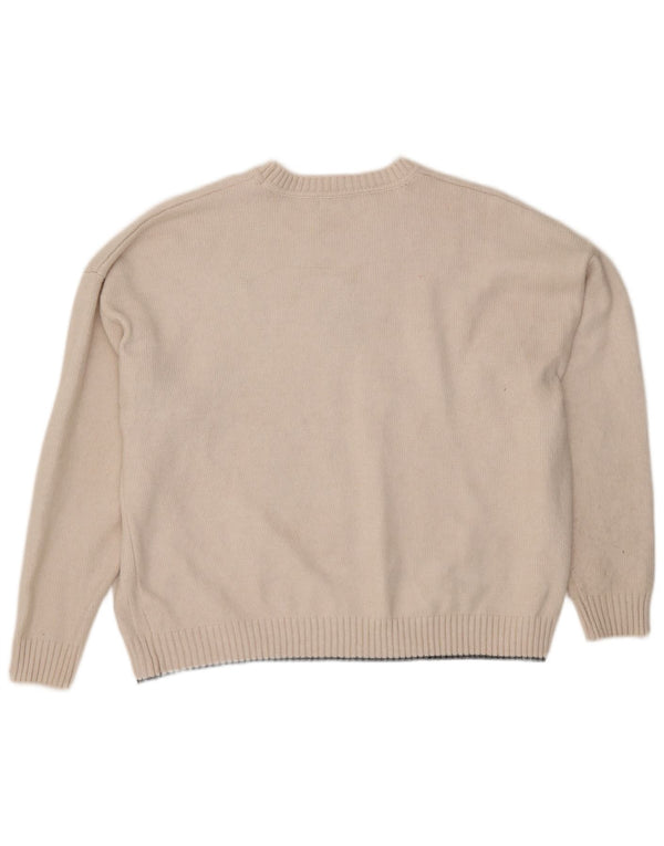 Suéter feminino Marks & Spencer com estampa abstrata e gola redonda Reino Unido 18 XL B