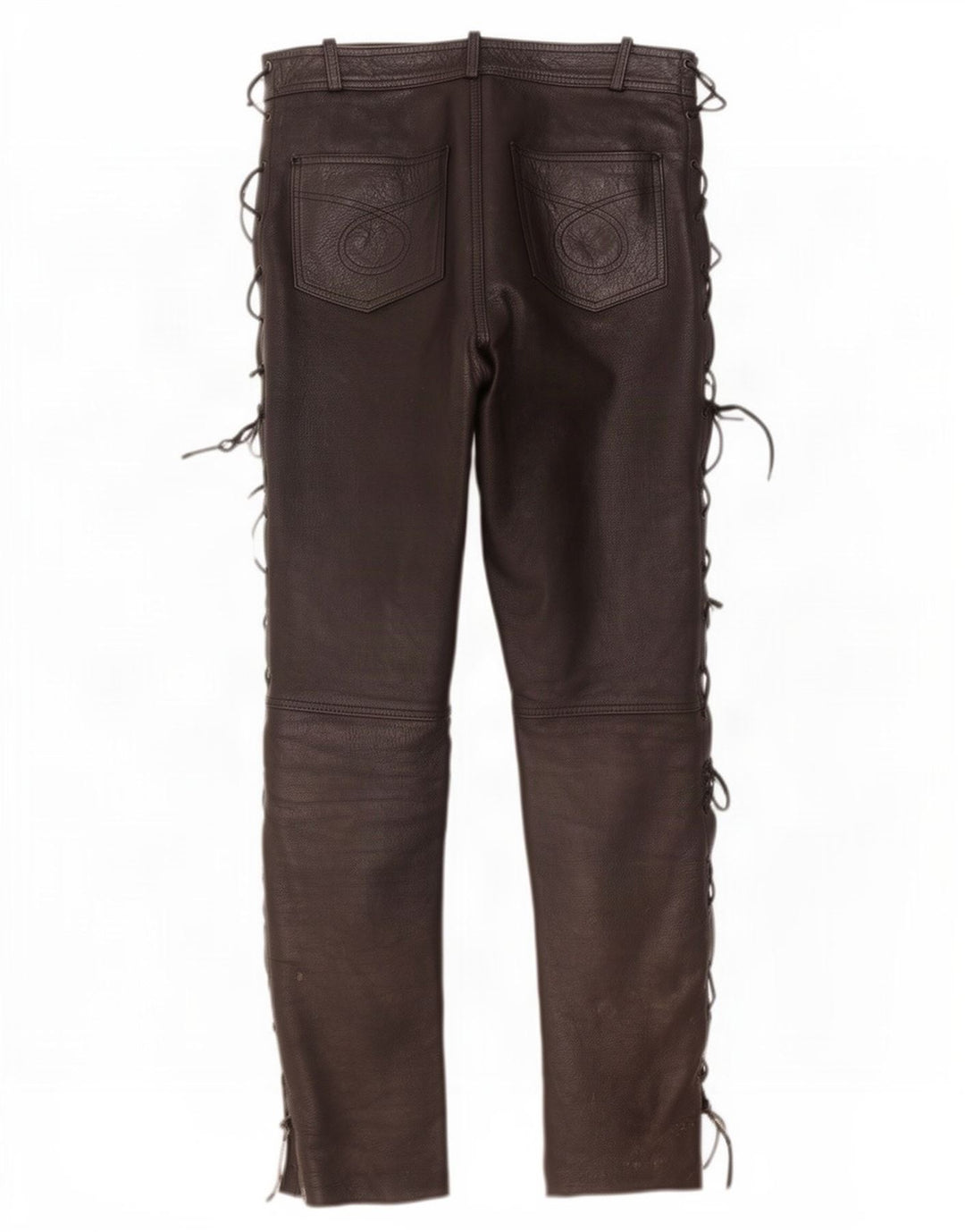 Calça masculina de couro slim Modeka XL W34 L33 preta