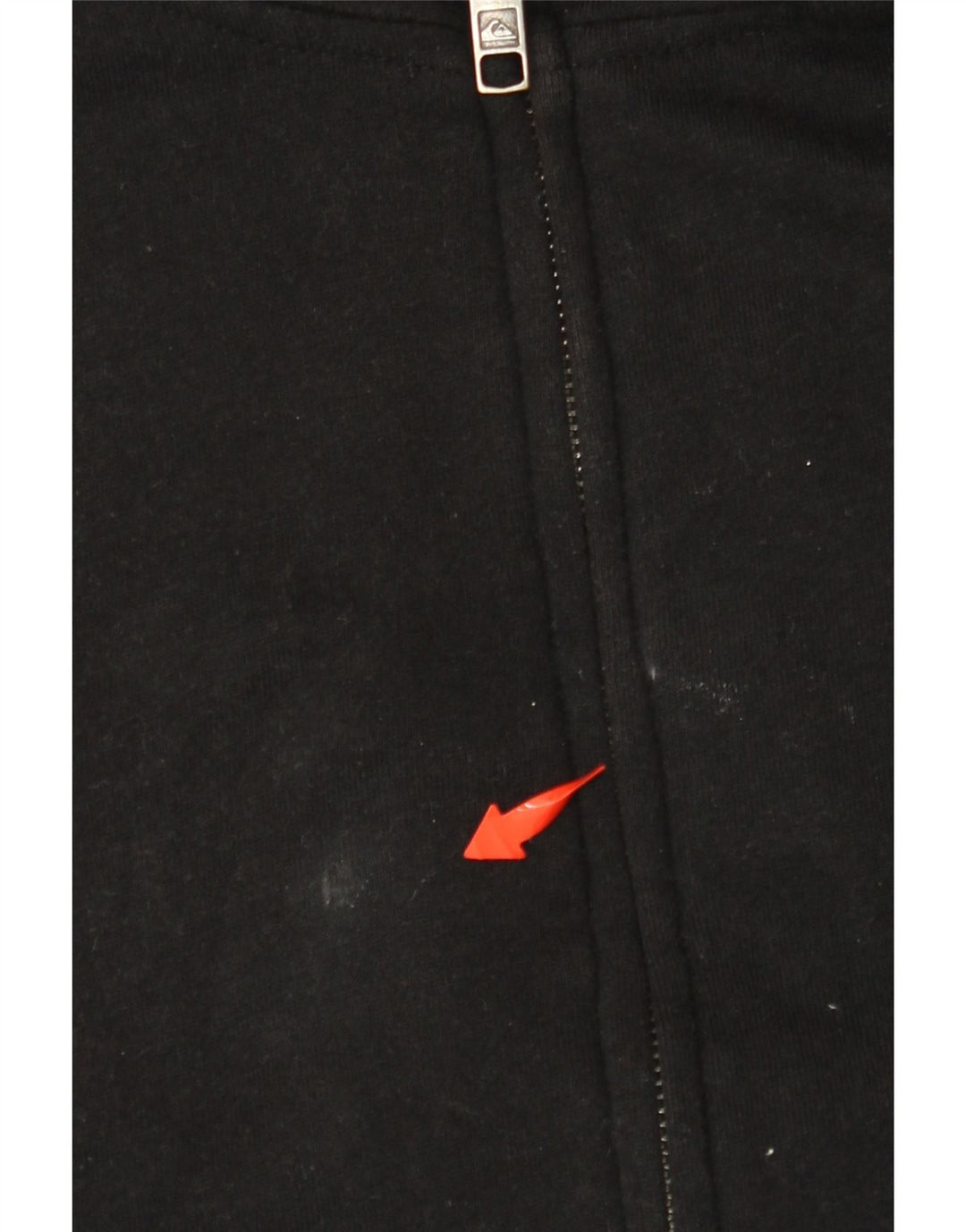 Suéter masculino com capuz e zíper gráfico QUIKSILVER XL algodão preto