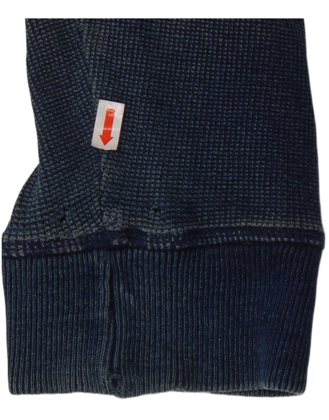 Suéter masculino com capuz e zíper FAT FACE algodão azul marinho médio