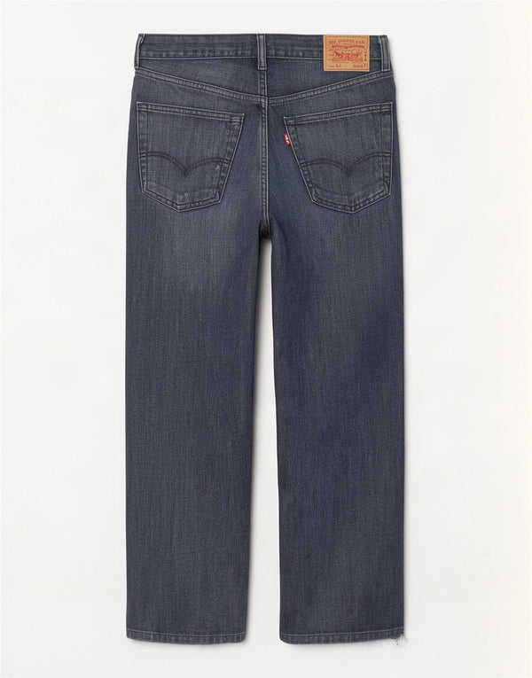 Levi's Masculino 501 Straight Jeans W36 L27 Azul Marinho Algodão