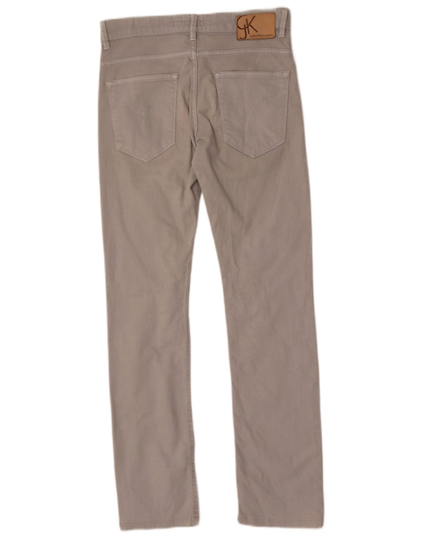 Calça casual masculina super skinny Calvin Klein W29 L31 algodão cinza