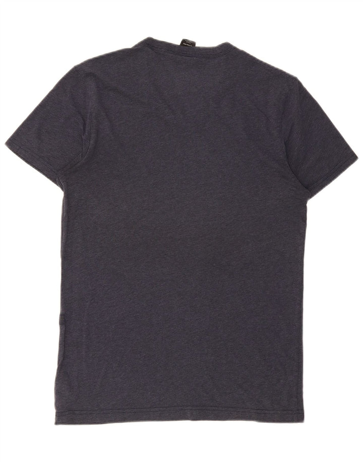 Camiseta masculina G-Star top pequeno algodão azul marinho
