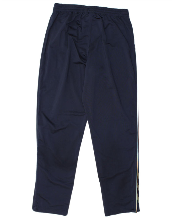 Calças de treino masculinas ADIDAS UK 40/42 poliéster azul marinho médio
