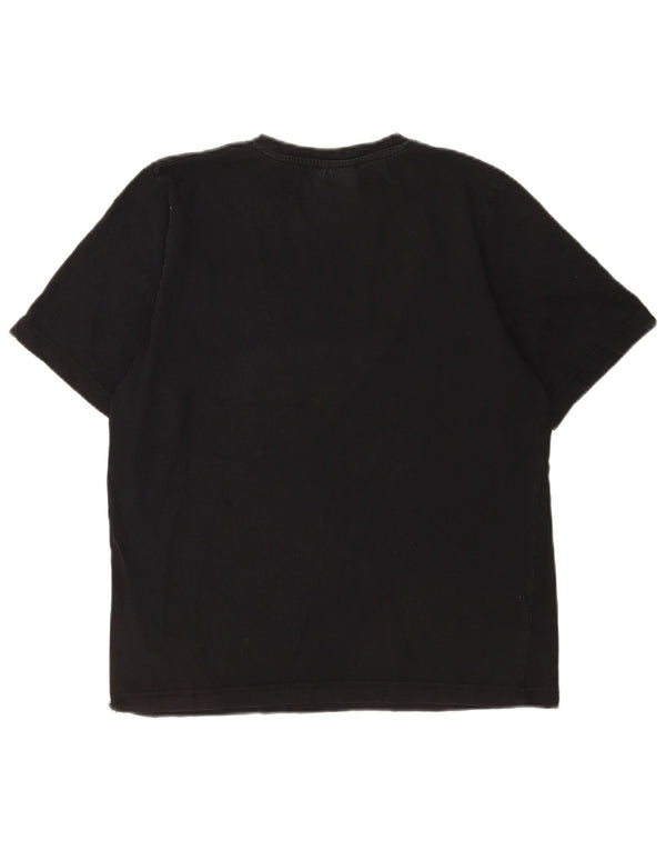 Camiseta gráfica masculina Kappa Top pequeno preto
