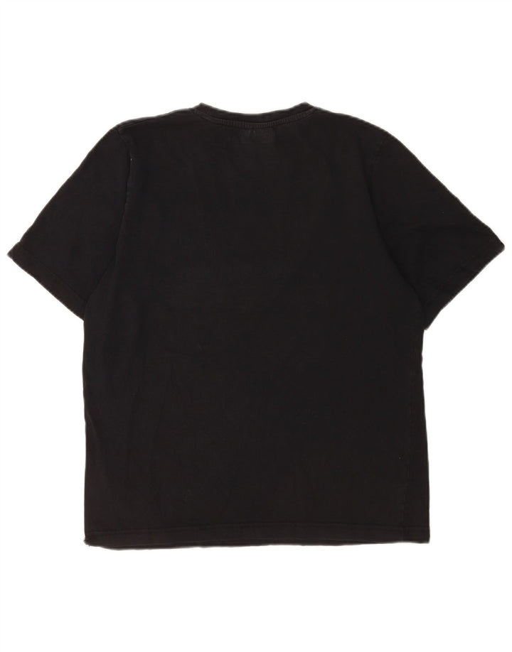Camiseta gráfica masculina Kappa Top pequeno preto