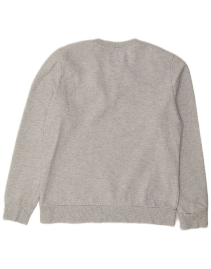 Suéter feminino Superdry UK 12 algodão cinza médio