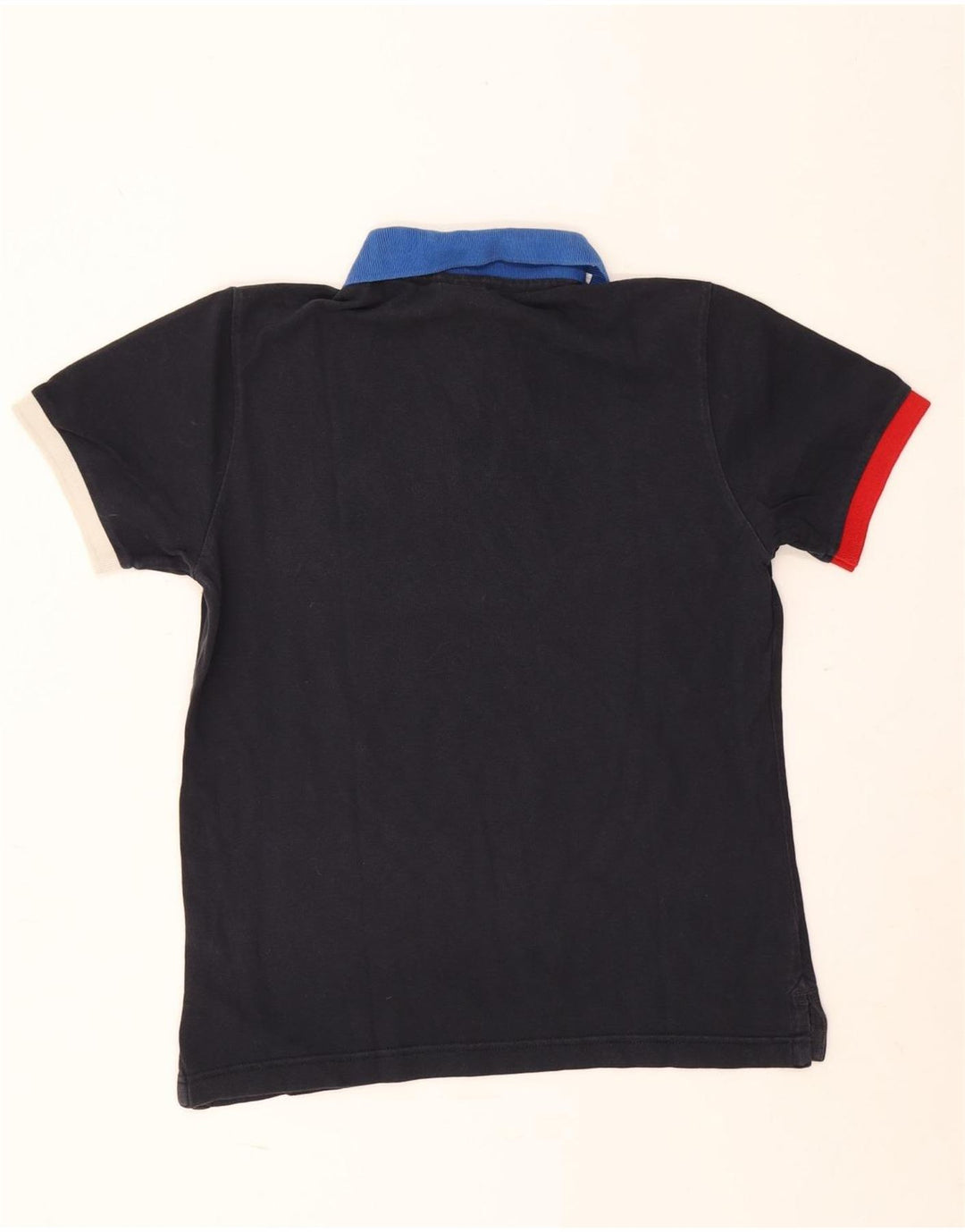 Camisa polo masculina North Sails pequena azul marinho colorblock algodão