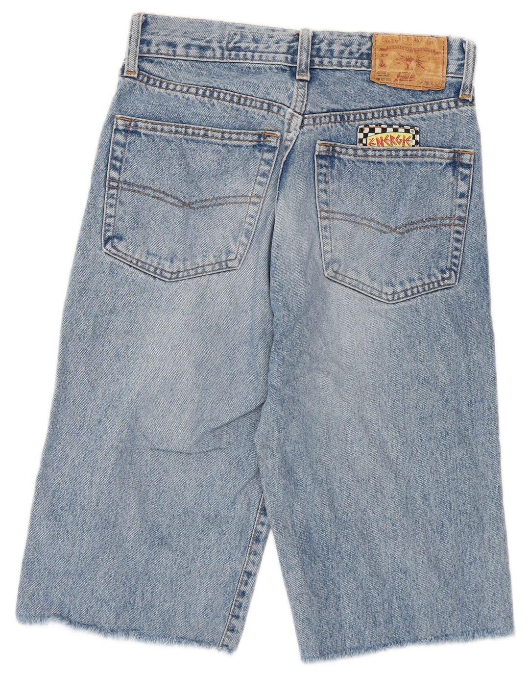Bermuda jeans feminina Energie Graffiti Graphic W28 azul médio