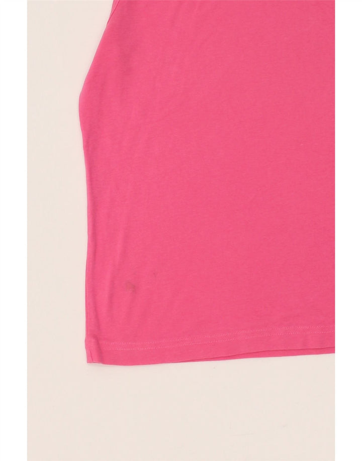 DIADORA Womens Crop Vest Top UK 14 Large Pink Cotton Vintage Diadora and Second-Hand Diadora from Messina Hembry 