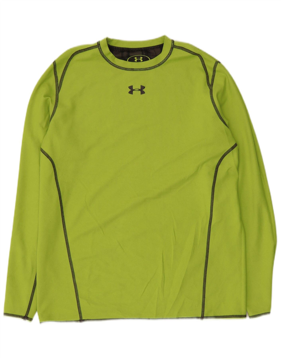 Camiseta masculina reversível UNDER ARMOUR manga comprida xadrez cinza médio