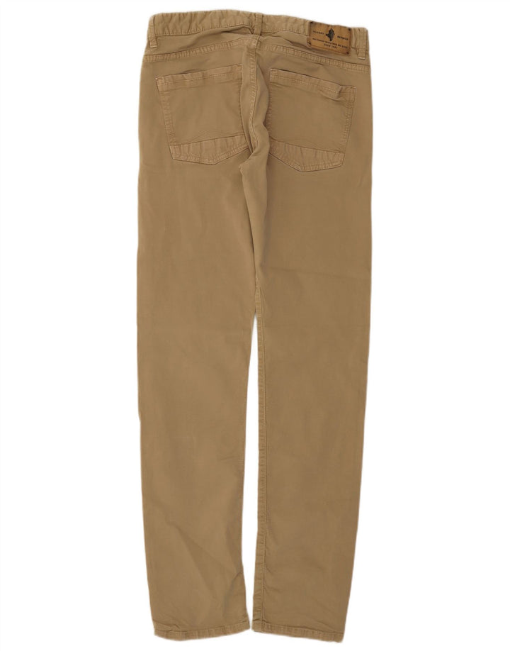 Calça Chino Cônica Regular Feminina Marlboro Classics W32 L34 Bege