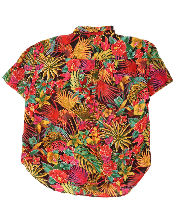 Vestido camisa feminino oversized GITANO EU 42 grande multicolorido tropical