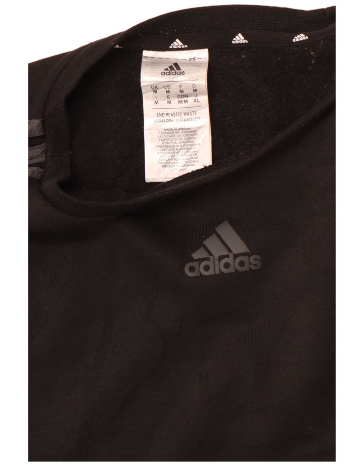 ADIDAS Mens Sweatshirt Jumper Médio Preto Poliéster