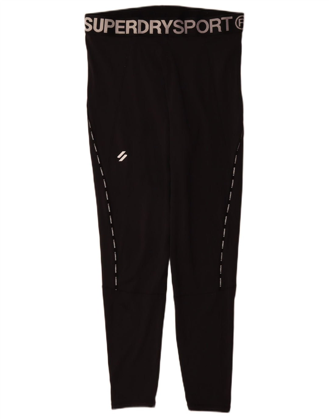 Leggings gráficas femininas Superdry UK 18 XL preto poliéster