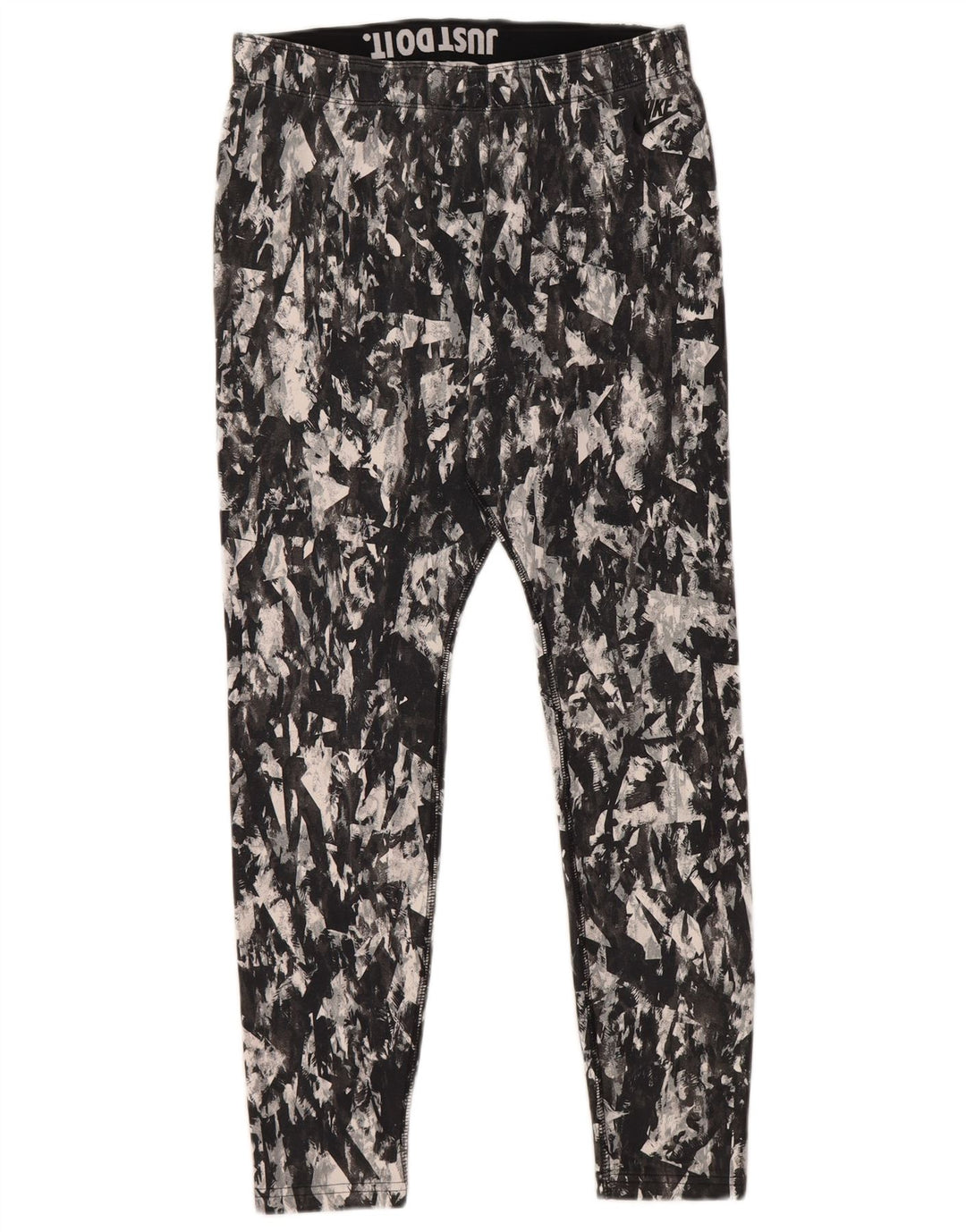 Leggings femininas Nike UK 16 grande algodão camuflado preto
