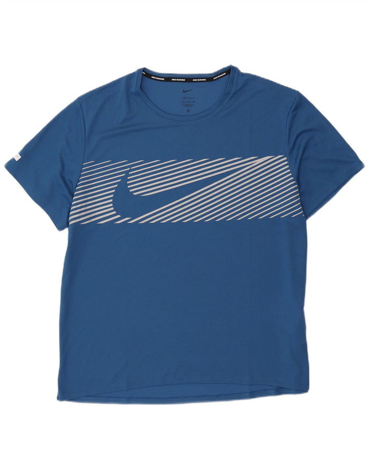 Camiseta Nike Masculina Dri Fit Graphic Top XL Azul Poliéster