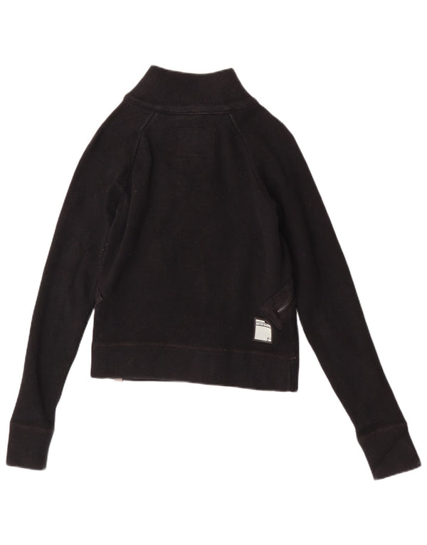 Jaqueta bomber feminina G-Star UK 12 algodão preto médio