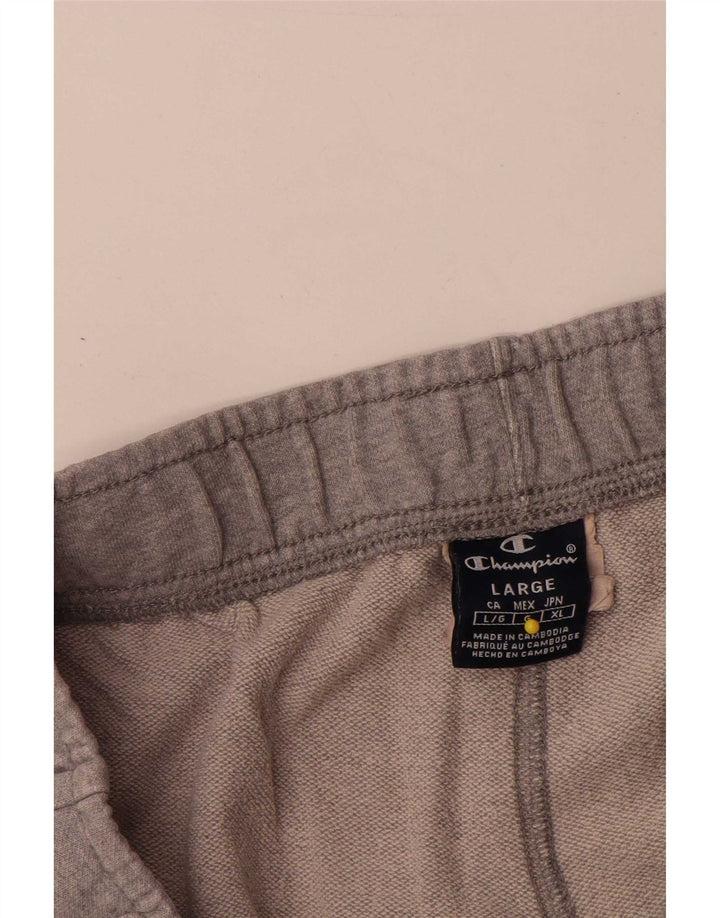 Shorts esportivos gráficos masculinos Champion grande algodão manchado cinza