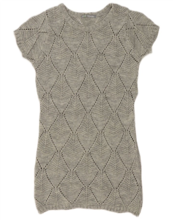 Vestido jumper feminino Marks & Spencer UK 12 cinza médio Argyle/Diamante