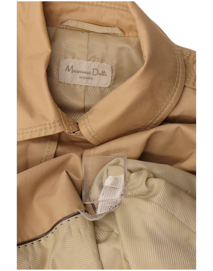 Trench Coat feminino Massimo Dutti UK 12 Viscose bege médio