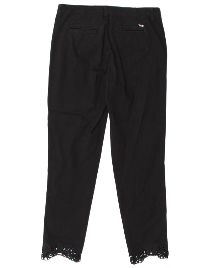 GUESS Womens Slim Chino Trousers  W27 L28 Black
