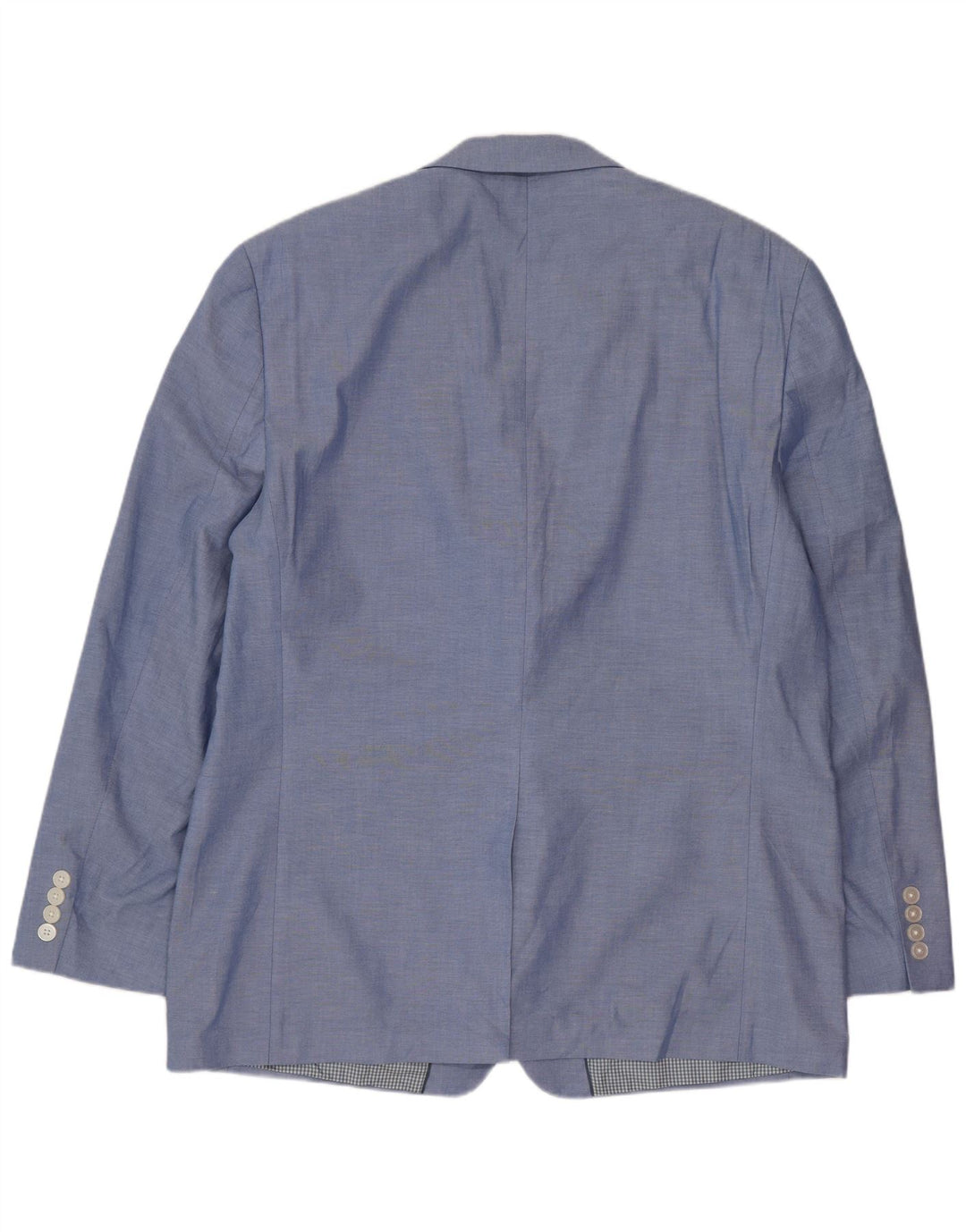 Jaqueta blazer masculina de 2 botões CHAPS UK 44 2XL algodão azul
