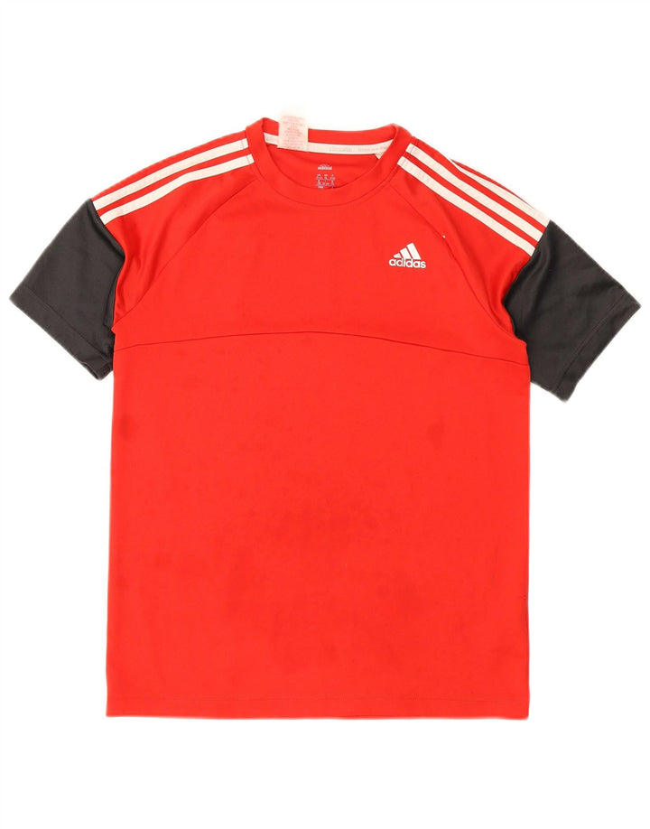 Camiseta Adidas Menino Regular Top 15-16 Anos Vermelho Colorblock Poliéster