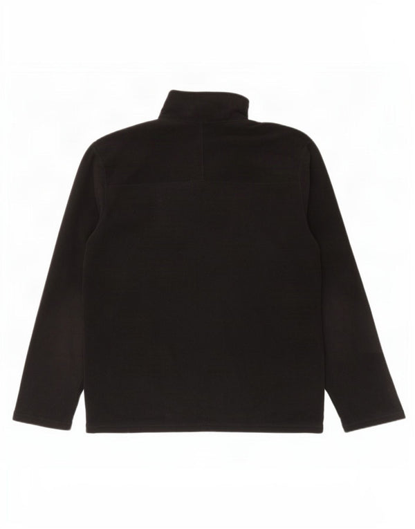 Suéter de lã masculino The North Face com zíper e gola média poliéster preto